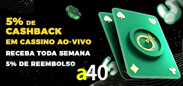 Promoções do cassino ao Vivo a40